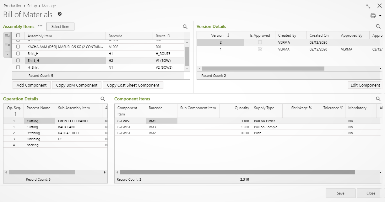 screenshot of Ginesys One